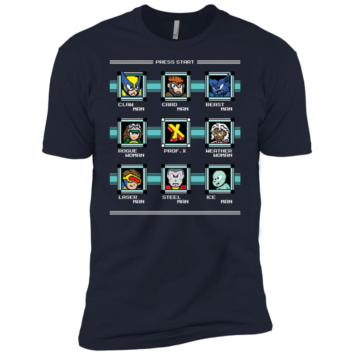 T-Shirts Midnight Navy / X-Small Mega X-Man Men's Premium T-Shirt