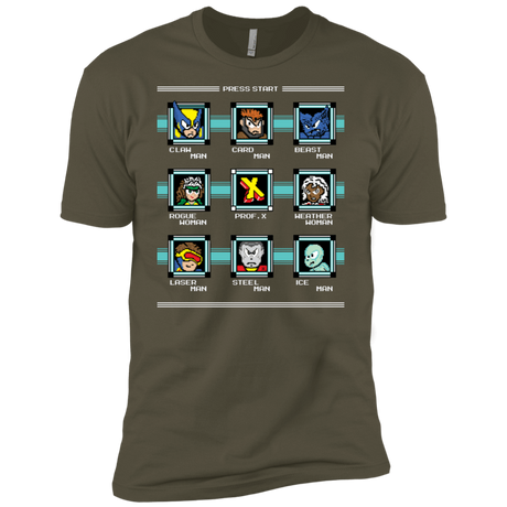 T-Shirts Military Green / X-Small Mega X-Man Men's Premium T-Shirt