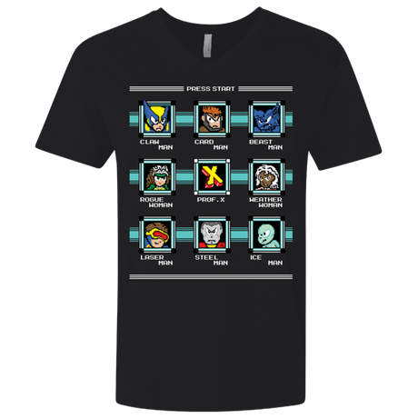 T-Shirts Black / X-Small Mega X-Man Men's Premium V-Neck