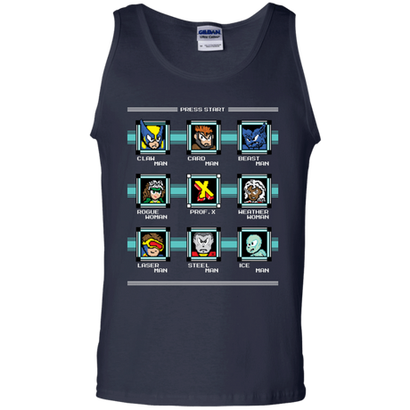 T-Shirts Navy / S Mega X-Man Men's Tank Top