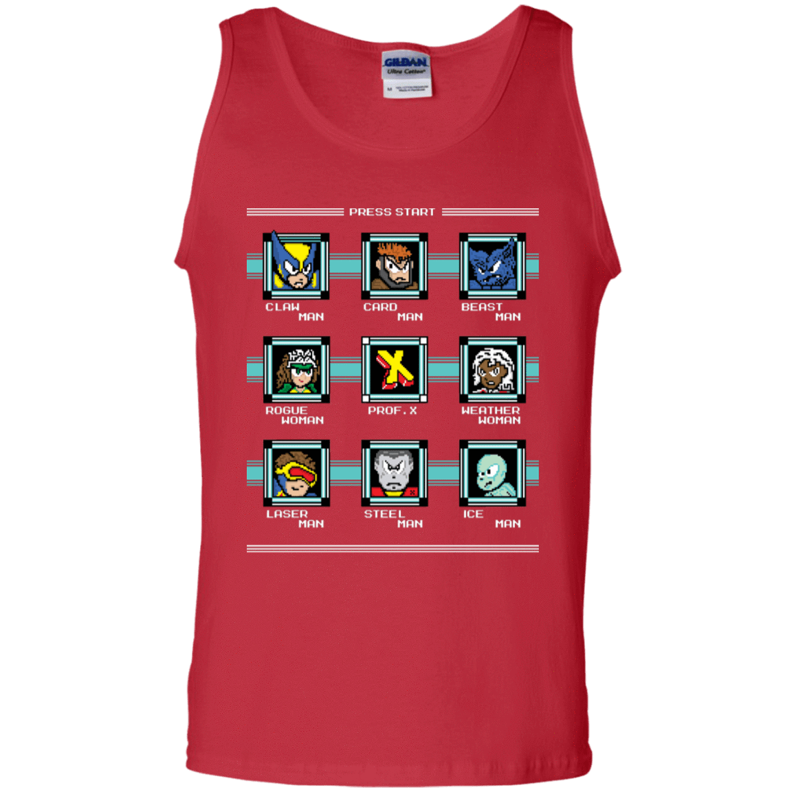 T-Shirts Red / S Mega X-Man Men's Tank Top