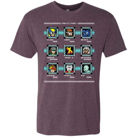 T-Shirts Vintage Purple / S Mega X-Man Men's Triblend T-Shirt