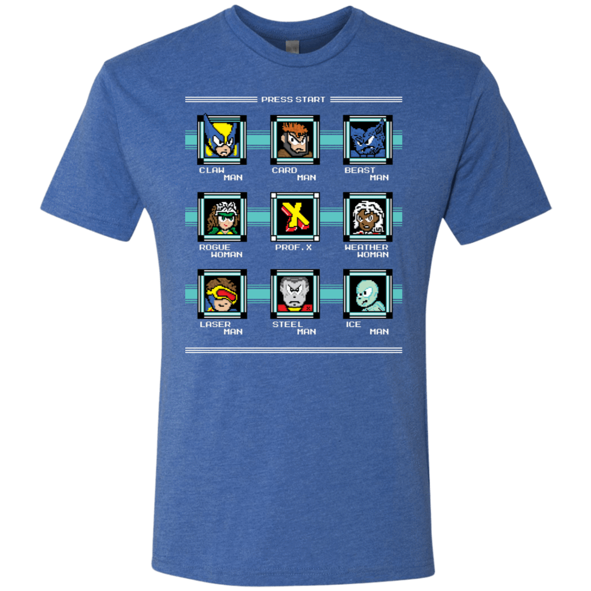T-Shirts Vintage Royal / S Mega X-Man Men's Triblend T-Shirt
