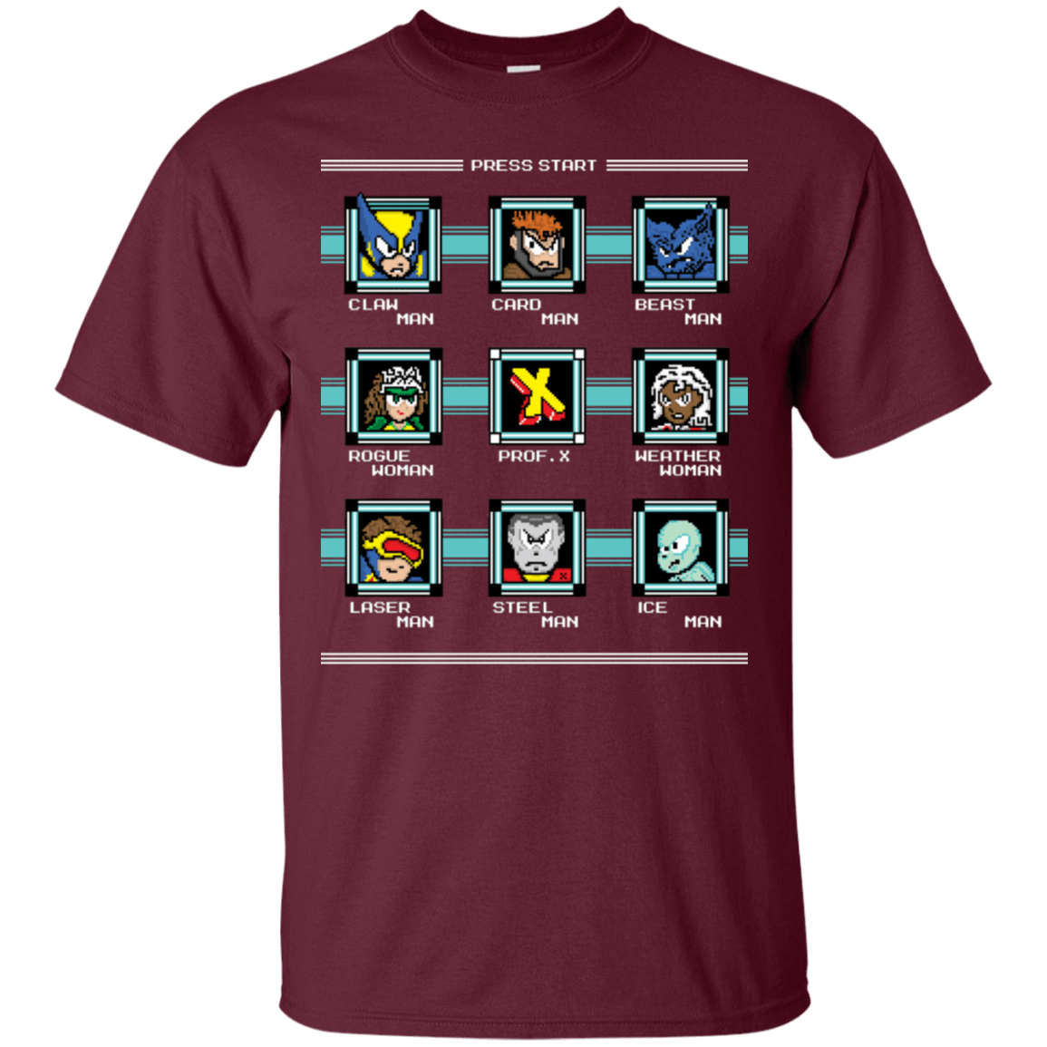 T-Shirts Maroon / S Mega X-Man T-Shirt
