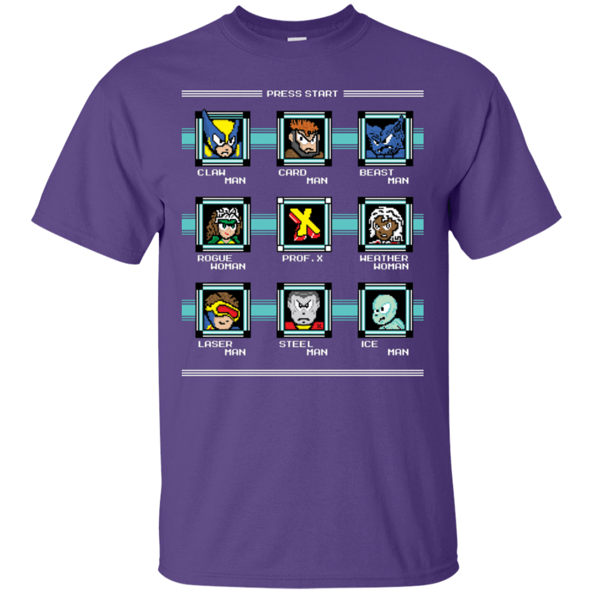 T-Shirts Purple / S Mega X-Man T-Shirt