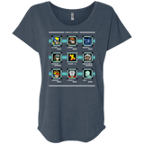 T-Shirts Indigo / X-Small Mega X-Man Triblend Dolman Sleeve