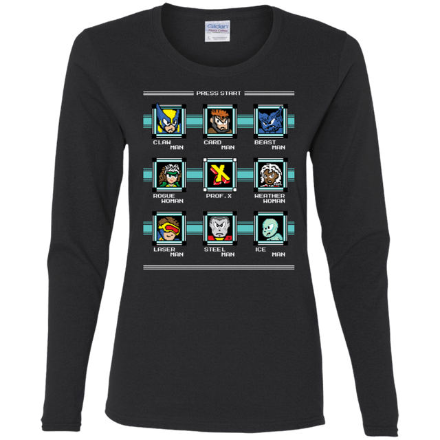 T-Shirts Black / S Mega X-Man Women's Long Sleeve T-Shirt