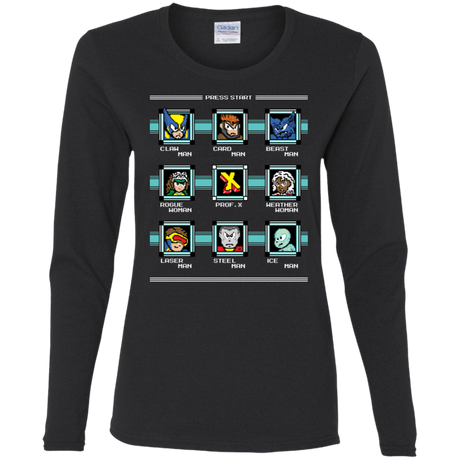 T-Shirts Black / S Mega X-Man Women's Long Sleeve T-Shirt