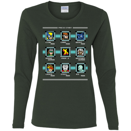 T-Shirts Forest / S Mega X-Man Women's Long Sleeve T-Shirt