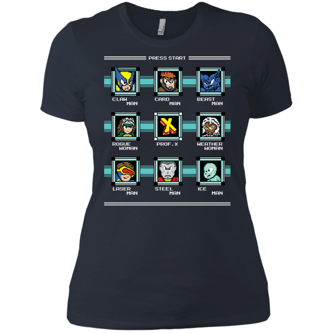 T-Shirts Indigo / X-Small Mega X-Man Women's Premium T-Shirt