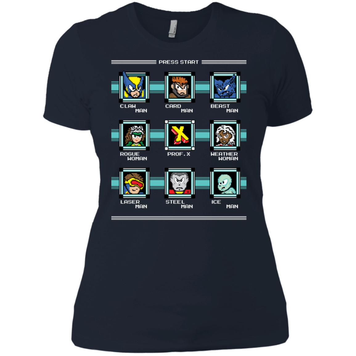 T-Shirts Midnight Navy / X-Small Mega X-Man Women's Premium T-Shirt