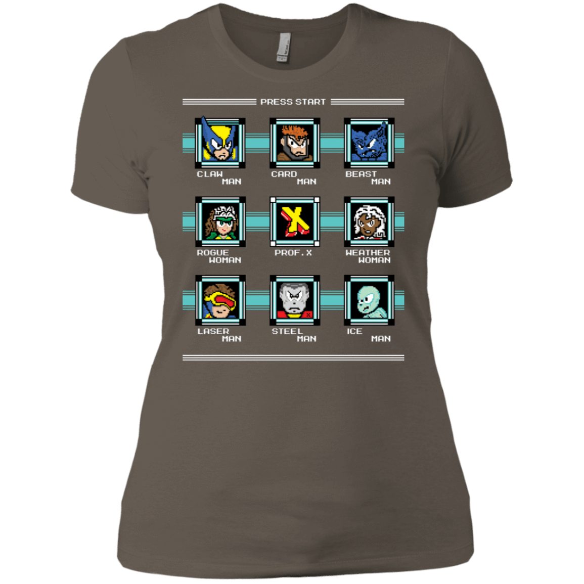 T-Shirts Warm Grey / X-Small Mega X-Man Women's Premium T-Shirt