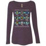 T-Shirts Vintage Purple / S Mega X-Man Women's Triblend Long Sleeve Shirt