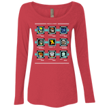T-Shirts Vintage Red / S Mega X-Man Women's Triblend Long Sleeve Shirt