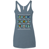 T-Shirts Indigo / X-Small Mega X-Man Women's Triblend Racerback Tank