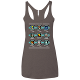 T-Shirts Macchiato / X-Small Mega X-Man Women's Triblend Racerback Tank