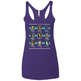 T-Shirts Purple Rush / X-Small Mega X-Man Women's Triblend Racerback Tank