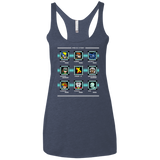 T-Shirts Vintage Navy / X-Small Mega X-Man Women's Triblend Racerback Tank