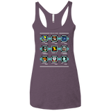 T-Shirts Vintage Purple / X-Small Mega X-Man Women's Triblend Racerback Tank