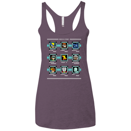 T-Shirts Vintage Purple / X-Small Mega X-Man Women's Triblend Racerback Tank