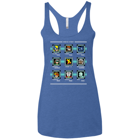 T-Shirts Vintage Royal / X-Small Mega X-Man Women's Triblend Racerback Tank