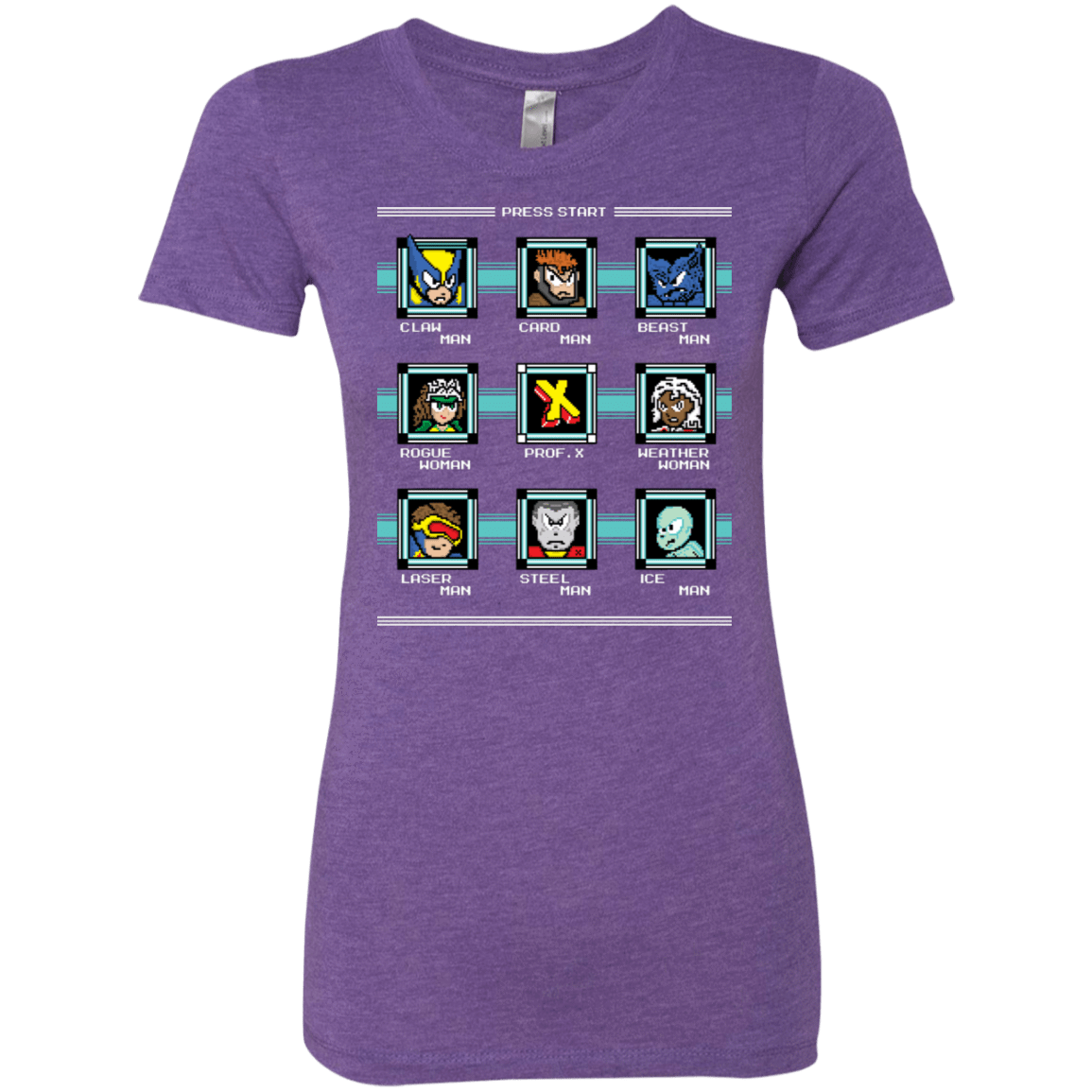 T-Shirts Purple Rush / S Mega X-Man Women's Triblend T-Shirt