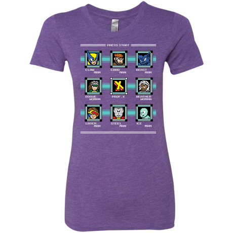 T-Shirts Purple Rush / S Mega X-Man Women's Triblend T-Shirt