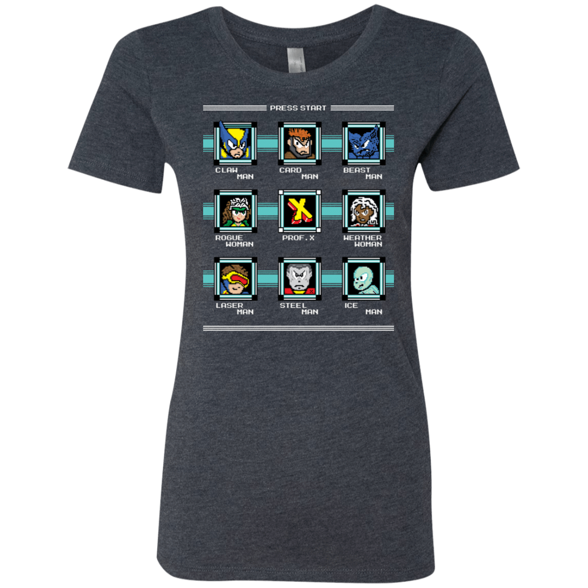 T-Shirts Vintage Navy / S Mega X-Man Women's Triblend T-Shirt