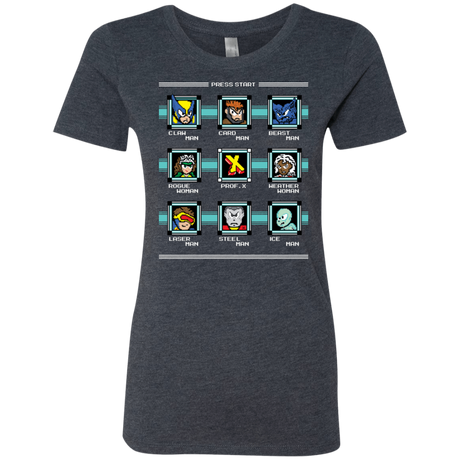 T-Shirts Vintage Navy / S Mega X-Man Women's Triblend T-Shirt