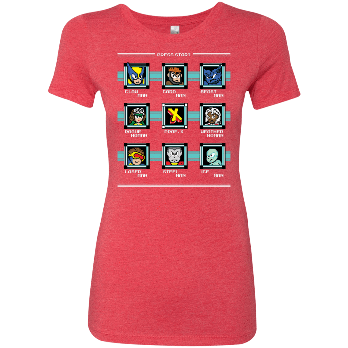 T-Shirts Vintage Red / S Mega X-Man Women's Triblend T-Shirt
