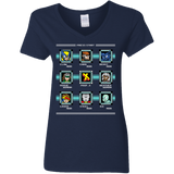 T-Shirts Navy / S Mega X-Man Women's V-Neck T-Shirt