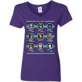 T-Shirts Purple / S Mega X-Man Women's V-Neck T-Shirt