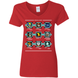 T-Shirts Red / S Mega X-Man Women's V-Neck T-Shirt