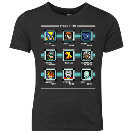 T-Shirts Vintage Black / YXS Mega X-Man Youth Triblend T-Shirt