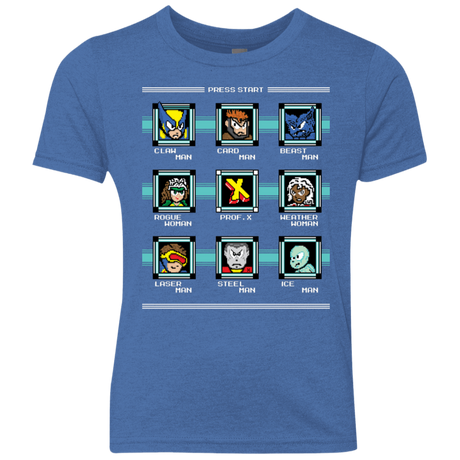T-Shirts Vintage Royal / YXS Mega X-Man Youth Triblend T-Shirt