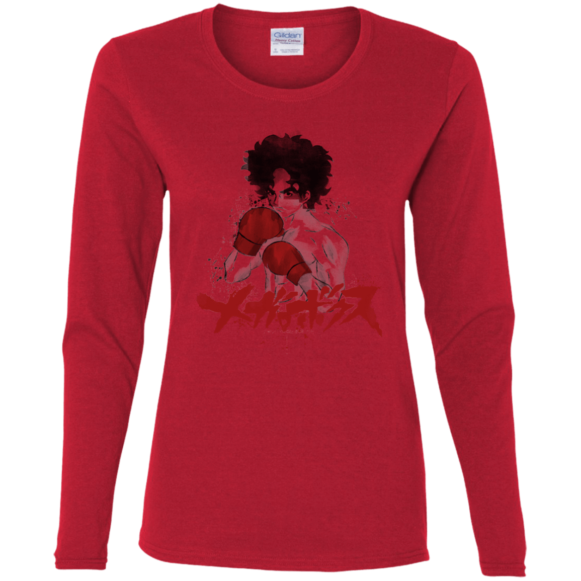 T-Shirts Red / S Megalo Women's Long Sleeve T-Shirt
