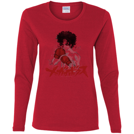 T-Shirts Red / S Megalo Women's Long Sleeve T-Shirt