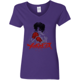 T-Shirts Purple / S Megalo Women's V-Neck T-Shirt