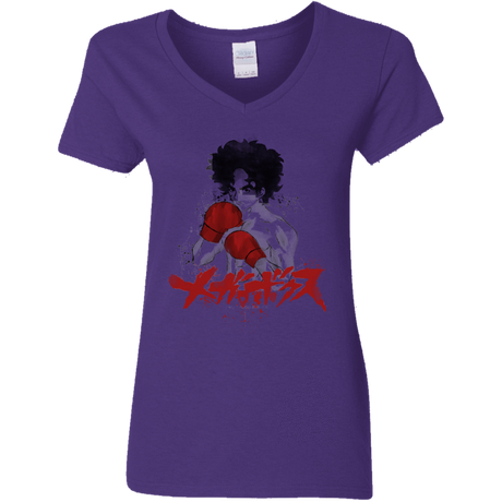 T-Shirts Purple / S Megalo Women's V-Neck T-Shirt