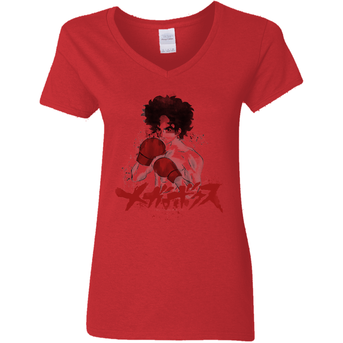 T-Shirts Red / S Megalo Women's V-Neck T-Shirt