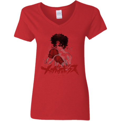 T-Shirts Red / S Megalo Women's V-Neck T-Shirt