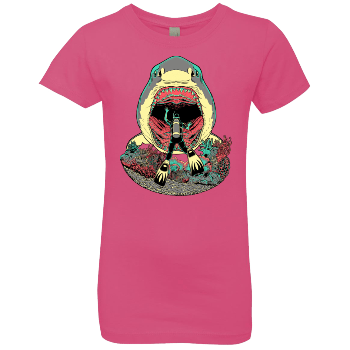 T-Shirts Hot Pink / YXS Megalodoom Girls Premium T-Shirt