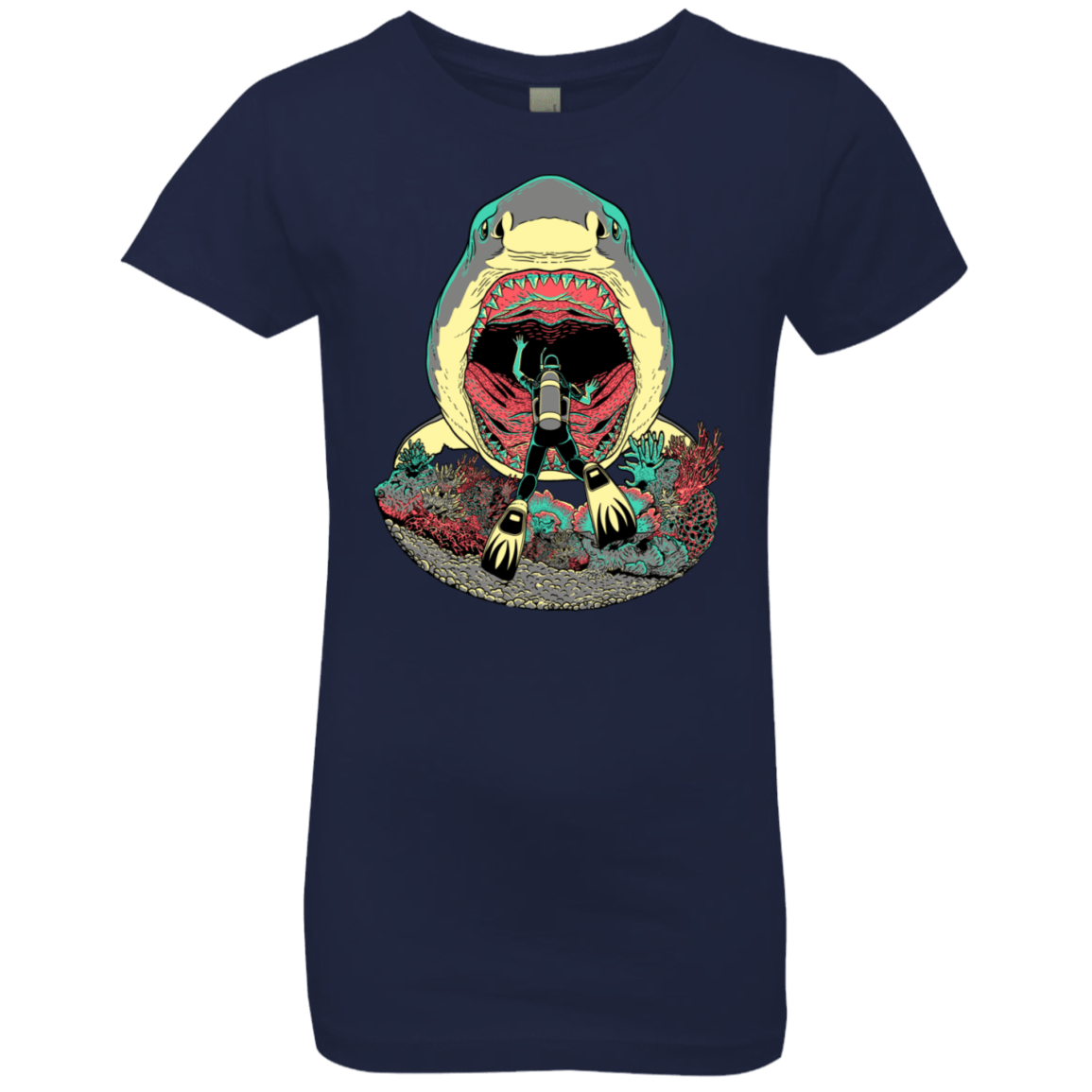 T-Shirts Midnight Navy / YXS Megalodoom Girls Premium T-Shirt