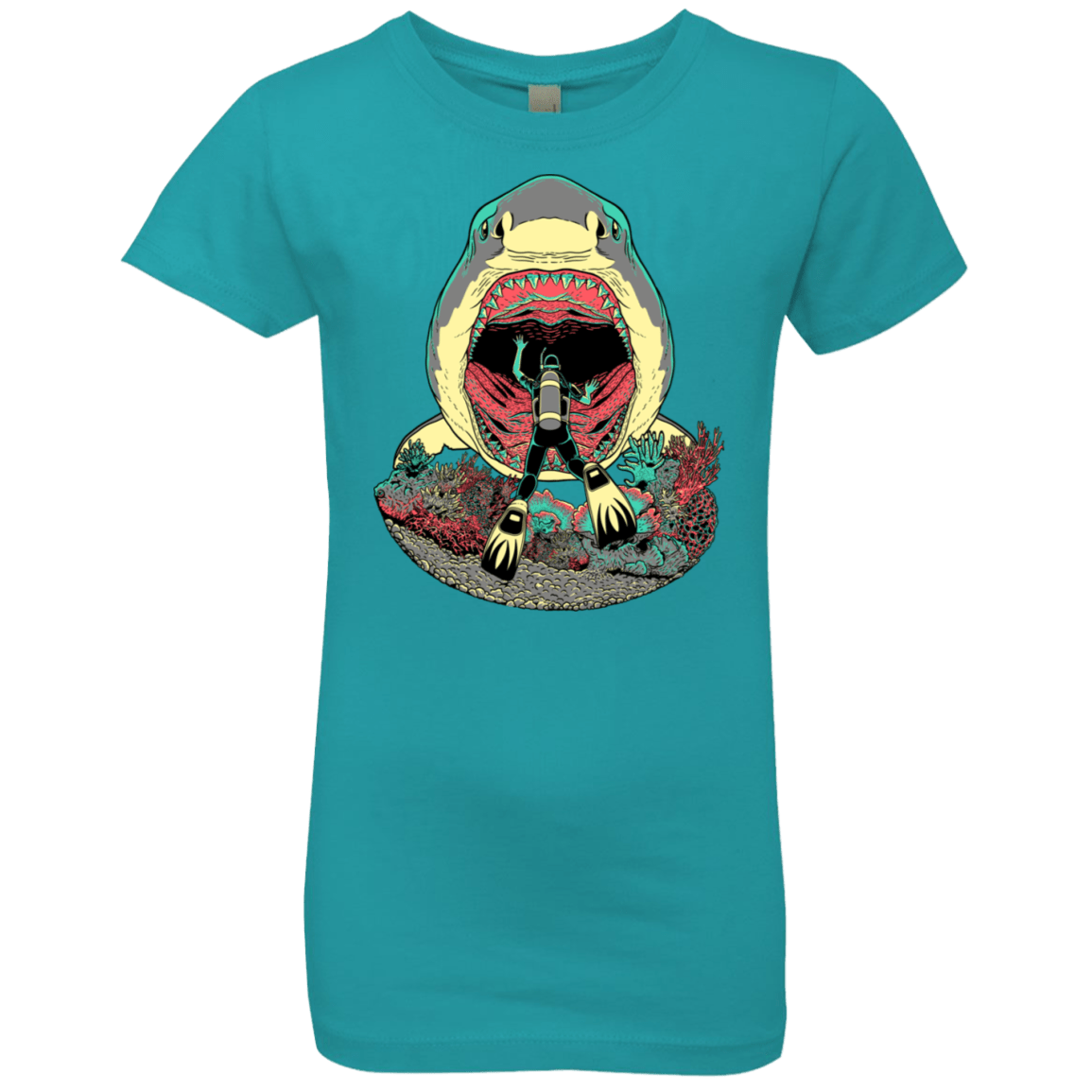 T-Shirts Tahiti Blue / YXS Megalodoom Girls Premium T-Shirt