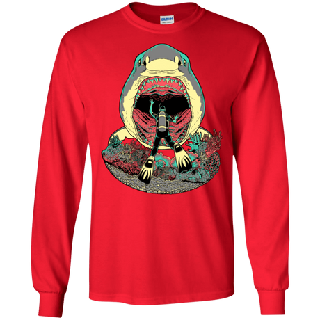 T-Shirts Red / S Megalodoom Men's Long Sleeve T-Shirt