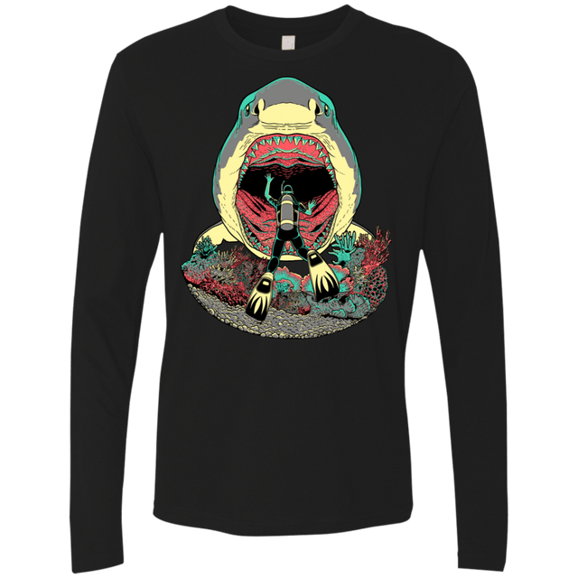 T-Shirts Black / S Megalodoom Men's Premium Long Sleeve