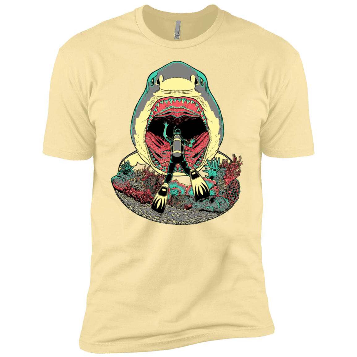 T-Shirts Banana Cream / X-Small Megalodoom Men's Premium T-Shirt