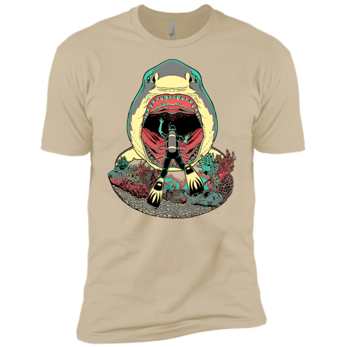 T-Shirts Sand / X-Small Megalodoom Men's Premium T-Shirt