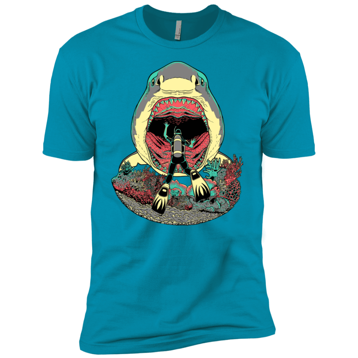 T-Shirts Turquoise / X-Small Megalodoom Men's Premium T-Shirt