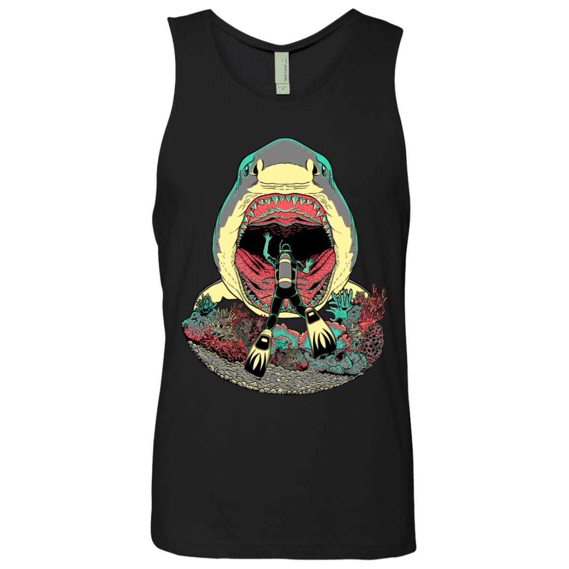 T-Shirts Black / S Megalodoom Men's Premium Tank Top